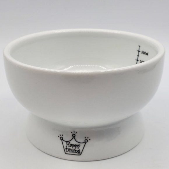 Neco Ichi Raised Cat Water Bowl, Cat, Ceramic, Paw Prints and Cat Silhouette - Picture 7 of 9